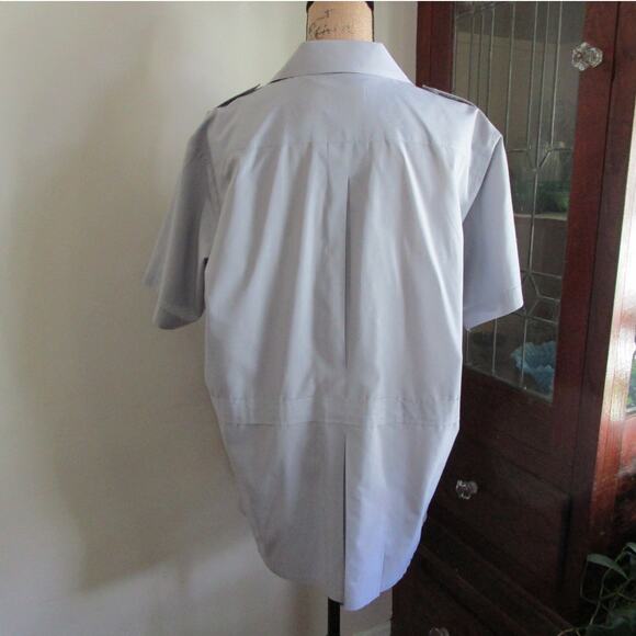 90s Vintage French Connection Men Button Down Shirt L Short Sleeves 4 Pockets - Picture 3 of 17